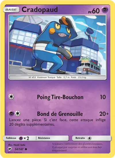 Image de la carte Pokemon Cradopaud 54/147