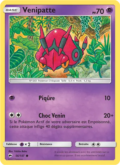 Image de la carte Pokemon Venipatte 56/147