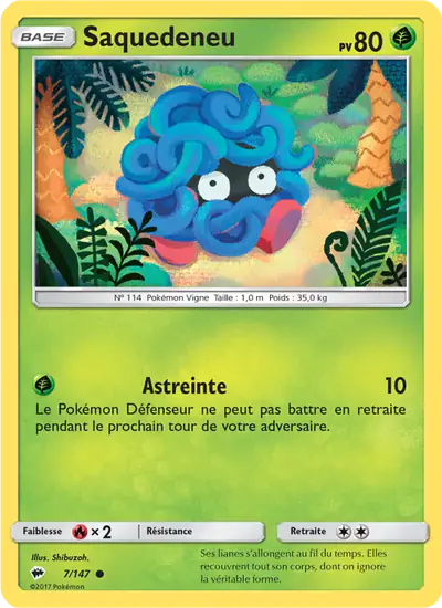 Image de la carte Pokemon Saquedeneu 7/147