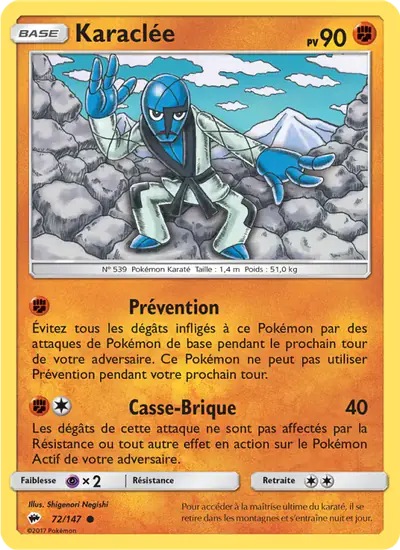 Image de la carte Pokemon Karaclée 72/147