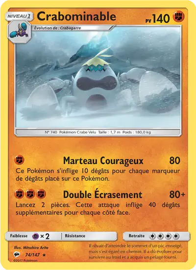 Image de la carte Pokemon Crabominable 74/147