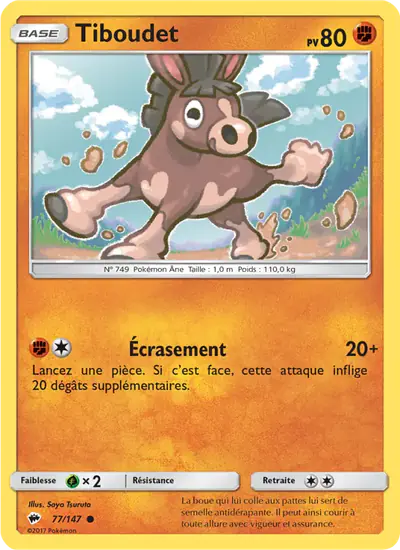 Image de la carte Pokemon Tiboudet 77/147