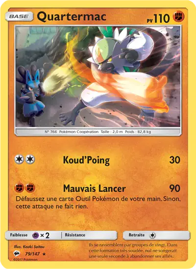 Image de la carte Pokemon Quartermac 79/147
