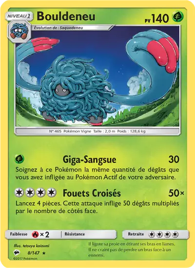 Image de la carte Pokemon Bouldeneu 8/147