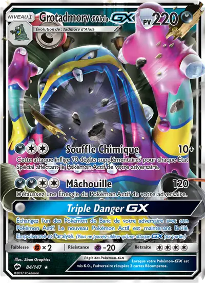 Image de la carte Pokemon Grotadmorv d'Alola GX 84/147