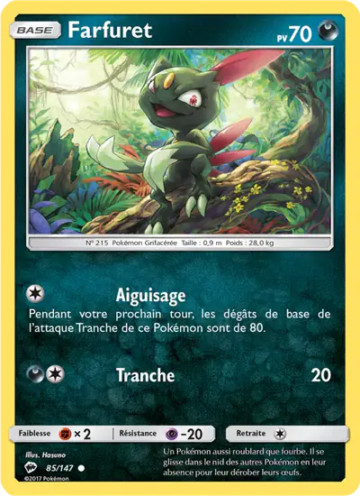 Image de la carte Pokemon Farfuret 85/147