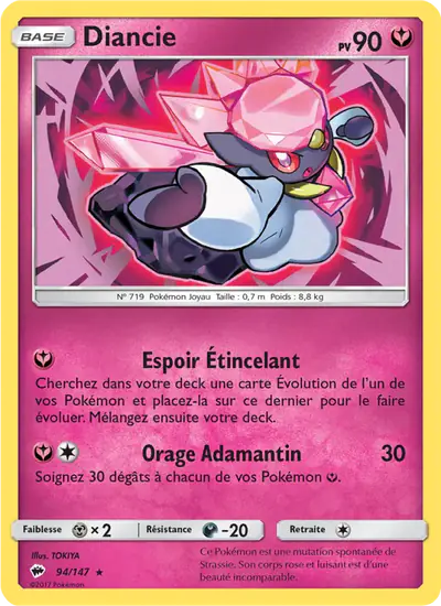 Image de la carte Pokemon Diancie 94/147