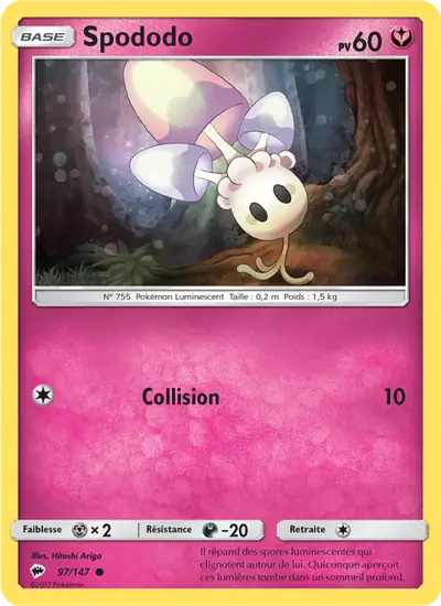 Image de la carte Pokemon Spododo 97/147