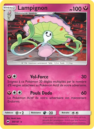 Image de la carte Pokemon Lampignon 98/147