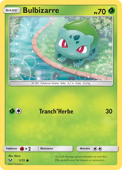 Image de la carte Pokemon Bulbizarre 1/73