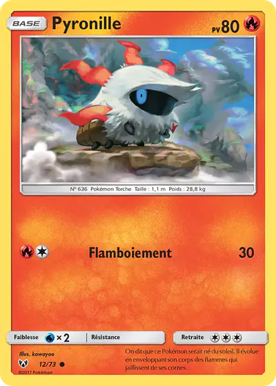 Image de la carte Pokemon Pyronille 12/73