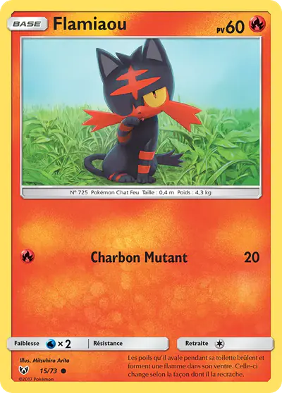 Image de la carte Pokemon Flamiaou 15/73