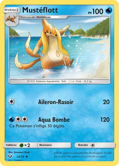 Image de la carte Pokemon Mustéflott 23/73