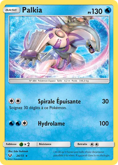 Image de la carte Pokemon Palkia 24/73