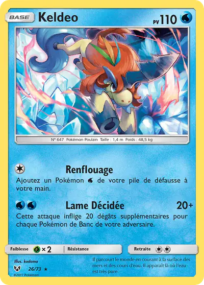 Image de la carte Pokemon Keldeo 26/73