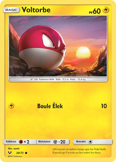 Image de la carte Pokemon Voltorbe 30/73