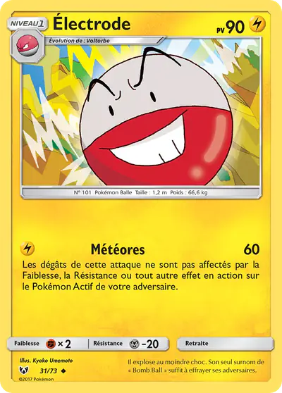 Image de la carte Pokemon Électrode 31/73