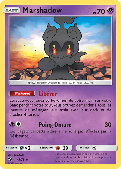 Image de la carte Pokemon Marshadow 45/73