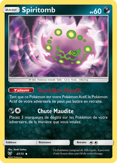 Image de la carte Pokemon Spiritomb 47/73