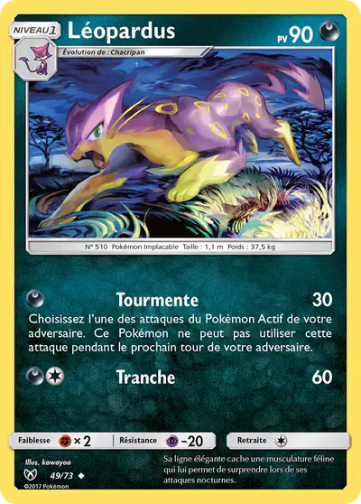 Image de la carte Pokemon Léopardus 49/73