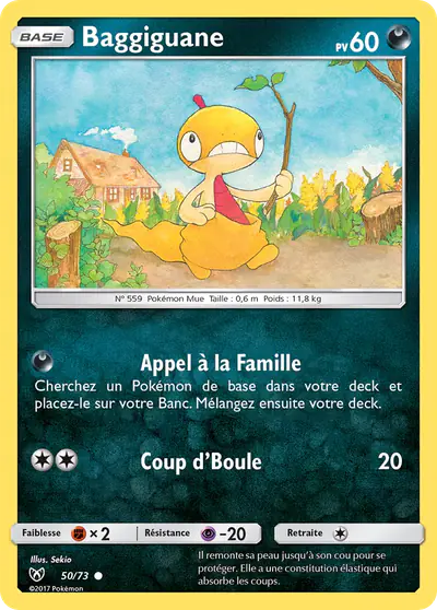 Image de la carte Pokemon Baggiguane 50/73