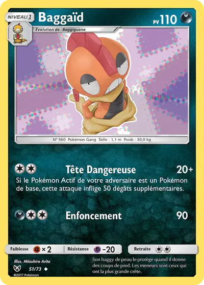 Image de la carte Pokemon Baggaïd 51/73