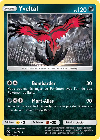 Image de la carte Pokemon Yveltal 54/73