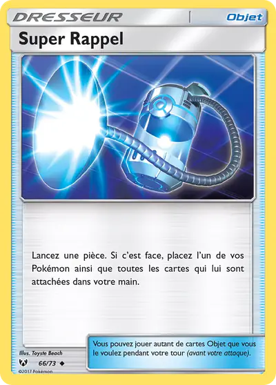 Image de la carte Pokemon Super Rappel 66/73