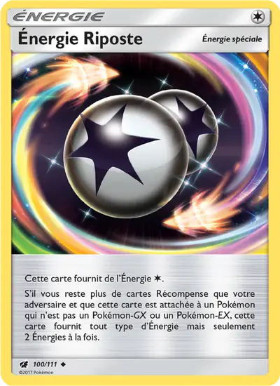 Image de la carte Pokemon Énergie Riposte 100/111