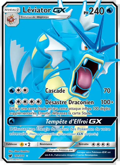 Image de la carte Pokemon Léviator GX 101/111
