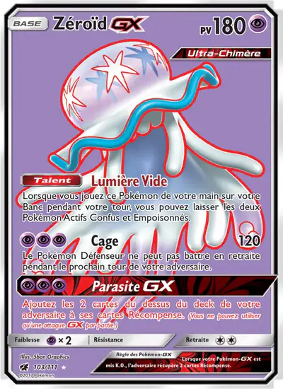 Image de la carte Pokemon Zéroïd GX 103/111