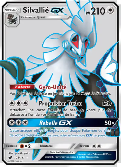 Image de la carte Pokemon Silvallié GX 108/111