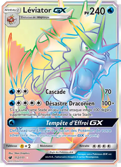 Image de la carte Pokemon Léviator GX 112/111