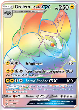 Grolem d'Alola GX 113/111