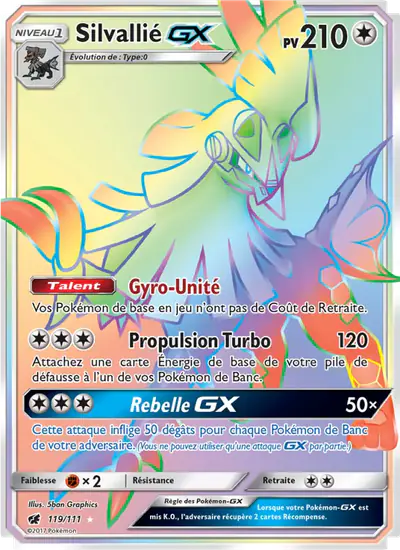Image de la carte Pokemon Silvallié GX 119/111