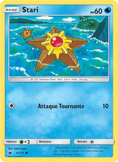 Image de la carte Pokemon Stari 15/111