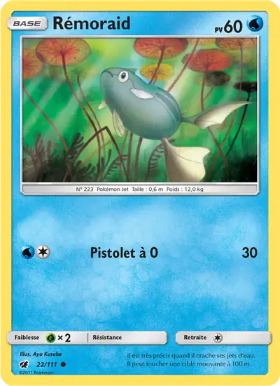 Image de la carte Pokemon Rémoraid 22/111