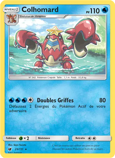 Image de la carte Pokemon Colhomard 25/111