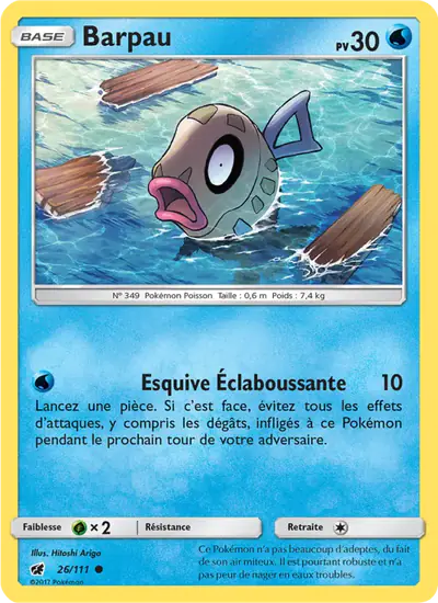 Image de la carte Pokemon Barpau 26/111