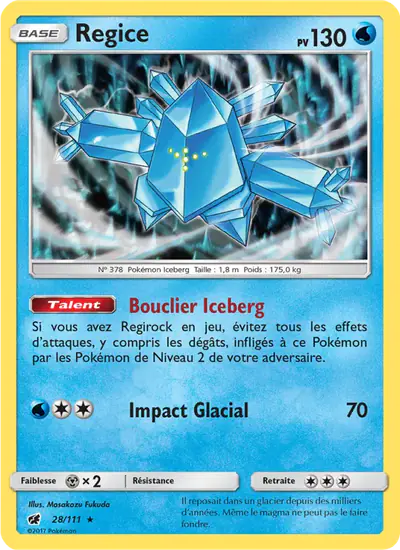 Image de la carte Pokemon Regice 28/111