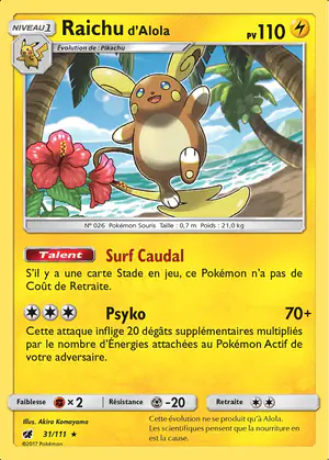 Raichu d'Alola 31/111