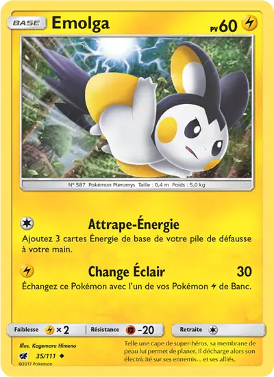 Image de la carte Pokemon Emolga 35/111