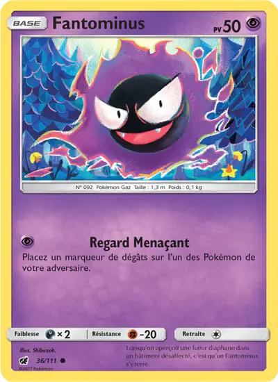 Image de la carte Pokemon Fantominus 36/111