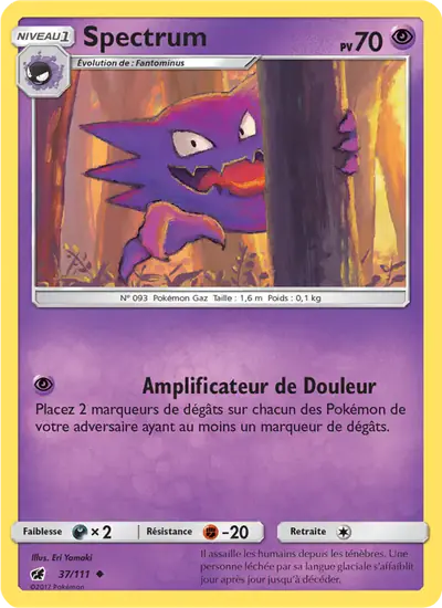 Image de la carte Pokemon Spectrum 37/111