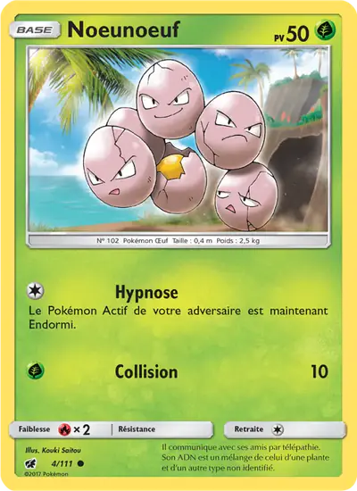 Image de la carte Pokemon Noeunoeuf 4/111