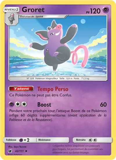Image de la carte Pokemon Groret 42/111