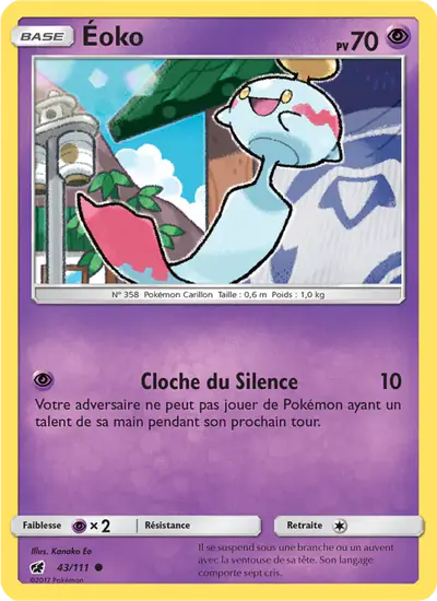 Image de la carte Pokemon Éoko 43/111