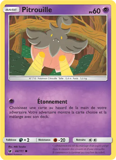 Image de la carte Pokemon Pitrouille 44/111