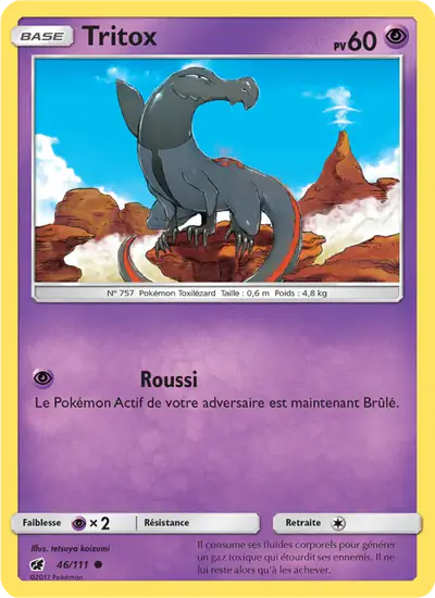 Image de la carte Pokemon Tritox 46/111