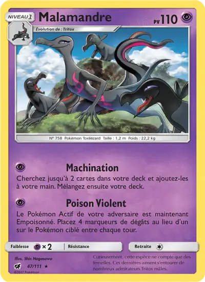 Image de la carte Pokemon Malamandre 47/111